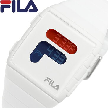 【楽天スーパーSALE】FILA フィラ メンズ レディース 腕時計 シリコン クオーツ 日常生活防水 ワールドタイム カレンダー 38-105-001 ギフト