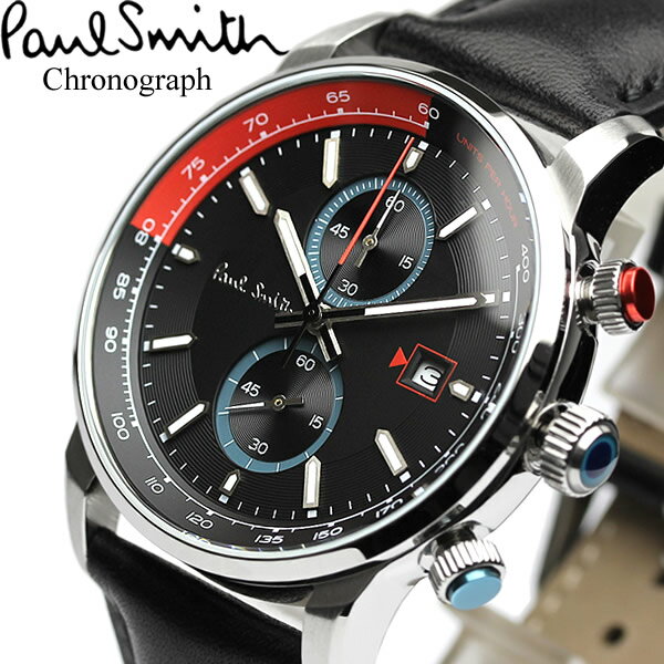 ポールスミス Paul Smith 腕時計 メンズ クロノグラフ 革ベルト 本革レザーベルト クラシック ブランド 人気 ウォッチ ギフト プレゼント PS0110019