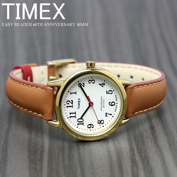 TIMEX タイメックス 腕時計 イージーリーダー 40周年記念モデル レディース TW2R40300 ブランド 人気 革 レザー ゴールド ブラウン 父の日 ギフト