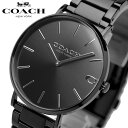 コーチ 腕時計（メンズ） COACH コーチ チャールズ CHALS ブラック メンズ 41mm 腕時計 ウォッチ カジュアル ファッション 14602431