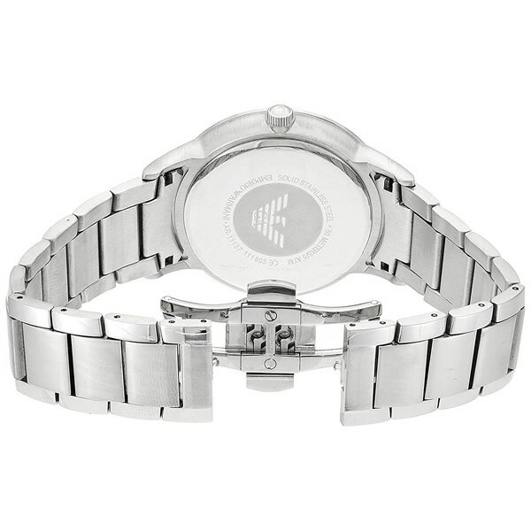 EMPORIO ARMANI エンポリオアルマーニ クオーツ メンズ ネイビー シルバー 腕時計 ウォッチ ギフト プレゼント ar11137