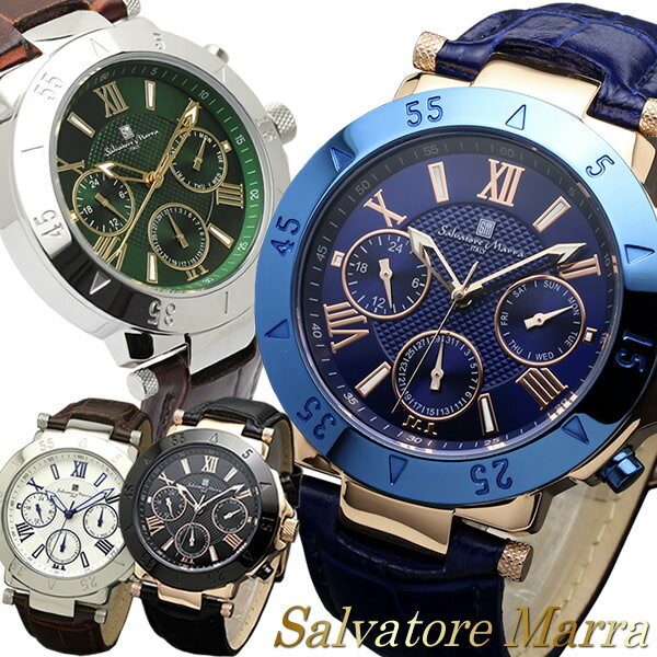 腕時計 メンズ（予算10000円以内） Salvatore Marra サルバトーレマーラ 腕時計 ウォッチ メンズ 男性用 クオーツ 10気圧防水 カレンダー sm14118s