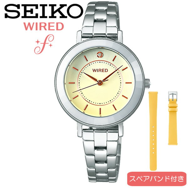 セイコー ワイアード 腕時計（レディース） SEIKO セイコー WIRED f ワイアードエフ TOKYO GIRL MIX スワロフスキー スペアバンド クリスタル 腕時計 レディース AGEK463