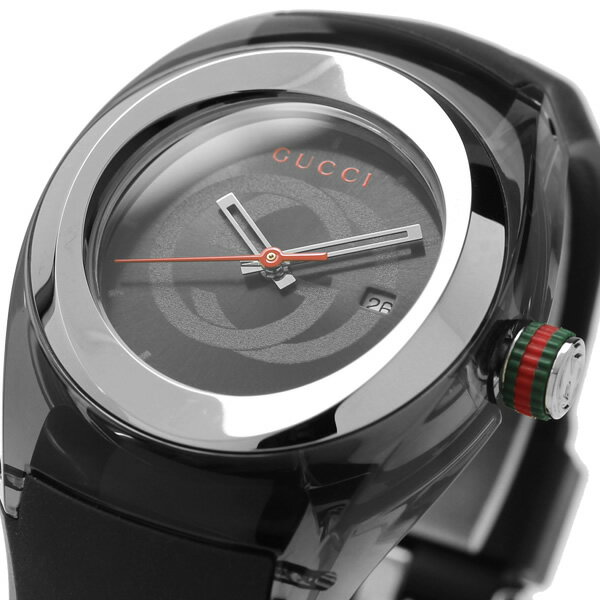 GUCCI グッチ 腕時計 ウォッチ ラバー メンズ レディース ブラック 36mm 日常生活防水 クオーツ ファッション ブランド ギフト 贈り物 プレゼント ya137301