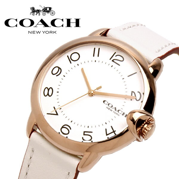 COACH コーチ アーデン 腕時計 レディース ブランド レザー クオーツ ホワイト 14503609