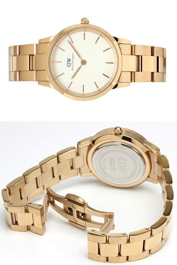 ペアウォッチ Daniel Wellington ダニエルウェリントン 腕時計 2本セット ペア価格 32mm 40mm アイコニック ローズゴールド ブラック ステンレス ブランド アイコニック DW00600211 DW00600344