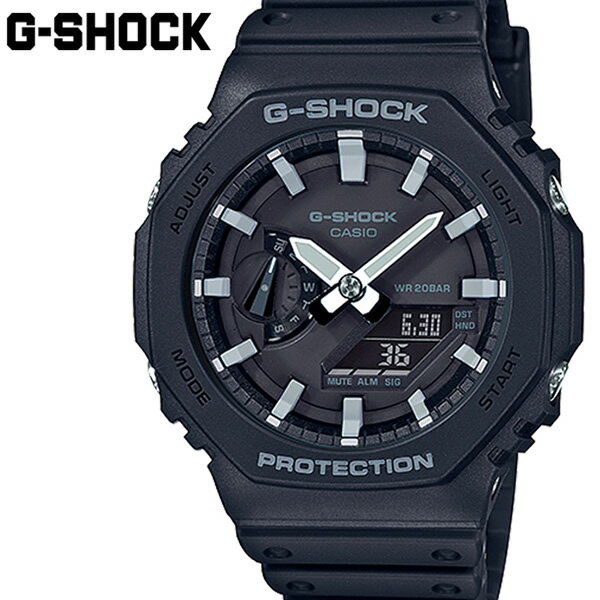 G-SHOCK Gショック ジーショック 腕時計 メンズ カシオーク CASIO カシオ ウォッチ 人気 カーボンコアガード アナデジ スポーツ 耐久 釣り ブラック GA-2100-1A