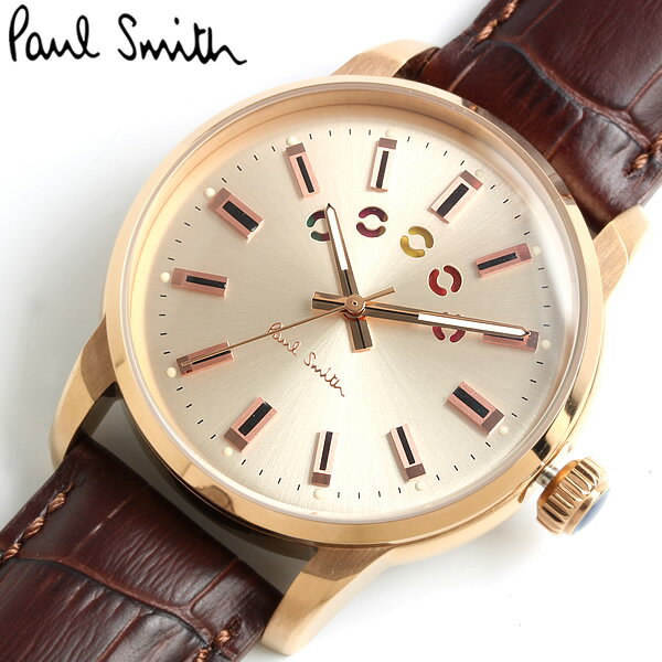 ポールスミス Paul Smith 腕時計 メンズ 革ベルト Block 42mm レザー クラシック ブランド 人気 ウォッチ ギフト プレゼント P10023