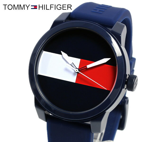 トミーヒルフィガー トミーヒルフィガー 腕時計 メンズ ラバーベルト ブランド ウォッチ クオーツ ネイビー デニム ギフト プレゼント TOMMY HILFIGER 1791322