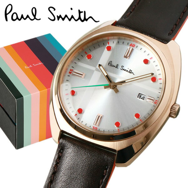 【マラソンセール】ポールスミス 腕時計 メンズ レディース ユニセックス Paul Smith 37mm 革ベルト ウォッチ ソーラー クローズド・アイズ ブランド ギフト KH2-821-90