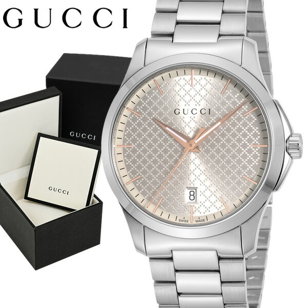 グッチ 時計 メンズ 腕時計 GUCCI Gタイムレス 40mm シルバー スイス製 ブランド 人気 ウォッチ ギフト YA1264052