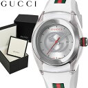 GUCCI グッチ 腕時計 ウォッチ ラバー メンズ レディース ホワイト 36mm 日常生活防水 クオーツ ファッション ブランド ギフト 贈り物 プレゼント ya137302