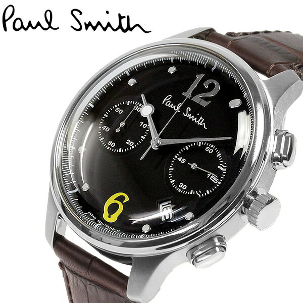 ポールスミス 腕時計 メンズ クロノグラフ 革ベルト 本革レザーベルト クラシック ブランド 人気 ウォッチ ギフト プレゼント シルバー ブラック ブラウン ブティックモデル BX2-019-52