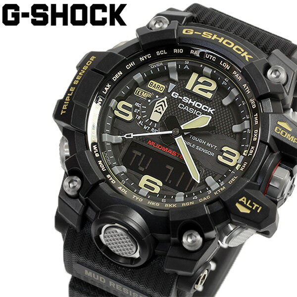 CASIO カシオ G-SHOCK Gショック 腕時計 メンズ マッドマスター MUDMASTER 電波 ソーラー 電波時計 タフソーラー GWG-1000-1A