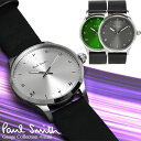 ポールスミス 腕時計 【マラソンセール】ポールスミス Paul Smith 腕時計 メンズ 革ベルト 41mm レザー クラシック ブランド 人気 ウォッチ ギフト プレゼント テンポ TEMPO グリーン グレー シルバー ブラック