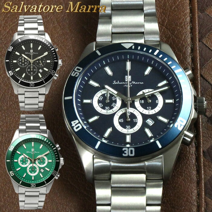 Salvatore Marra - 流通限定モデル Salvatore Marra サルバトーレマーラ クロノグラフ 腕時計 メンズ チタン 日本製ムーブメント 5気圧防水 ブランド ウォッチ ギフト 父の日 SM24104