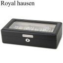 Royal hausen ロイヤルハウゼン 時計収納ケース　ウォッチケース 腕時計 コレクション 12本収納 PU フェイクレザー 鍵付き GC02-TP-12