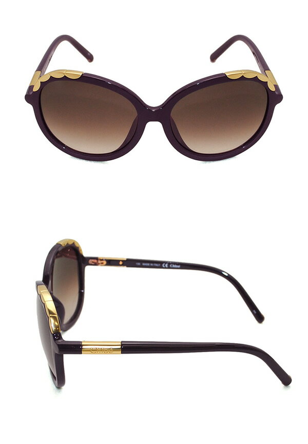Chloe クロエ サングラス レディース プラムバイオレット ブラウングラデーション ブランド ギフト プレゼント CE640SA-505