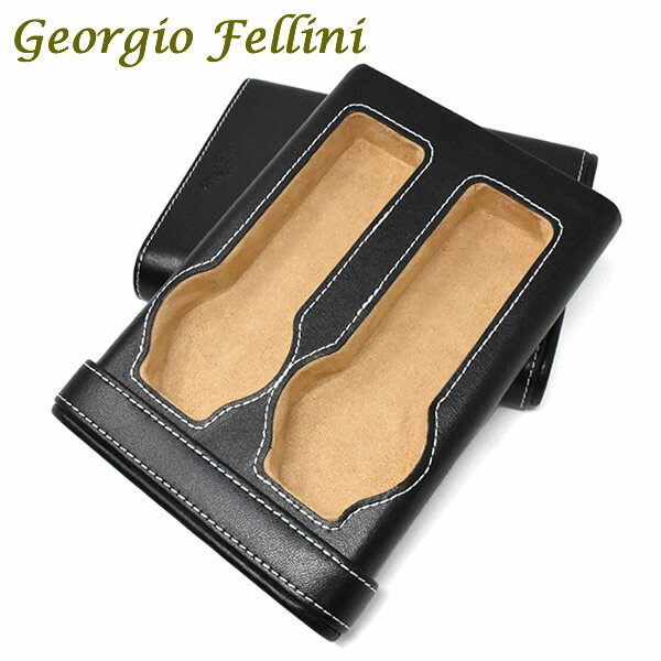 Georgio Fellini ジョルジオフェリーニ ウォッチボックス 本革 レザー 腕時計 収納 ケース c404
