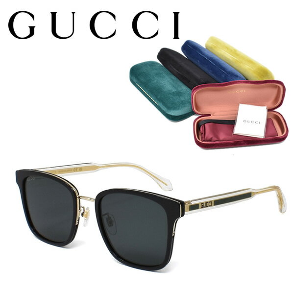 グッチ プレゼント メンズ（30000円程度） GUCCI グッチ サングラス メンズ レディース ブランド アイウェア UVカット ユニセックス ケース付 アジアンフィット GG0563SKN-003 国内正規品