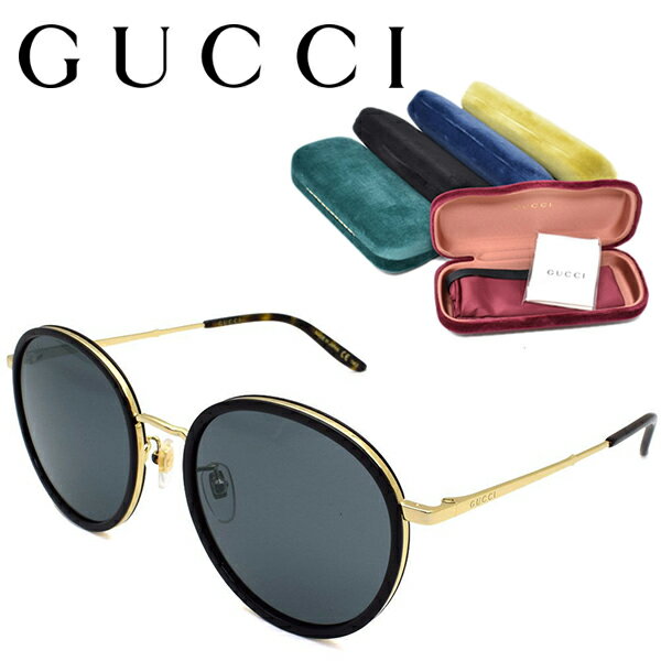 GUCCI å 󥰥饹  ǥ ֥  UVå Ƥк ᥬ  ץ쥼 ե եå ֥å 졼 GG0677SK-001 