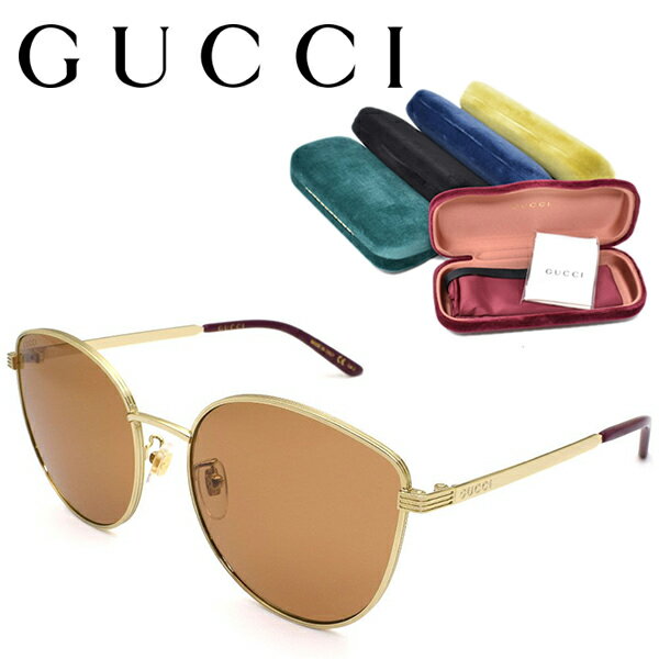 GUCCI å 󥰥饹  ǥ ֥  UVå Ƥк ᥬ  ץ쥼 ե եå  ֥饦 GG0807SA-002 