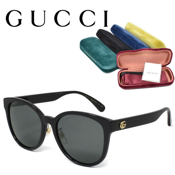 グッチ プレゼント メンズ（30000円程度） GUCCI グッチ サングラス メンズ レディース ブランド アイウェア UVカット ユニセックス ケース付 アジアンフィット GG0854SK-004 国内正規品