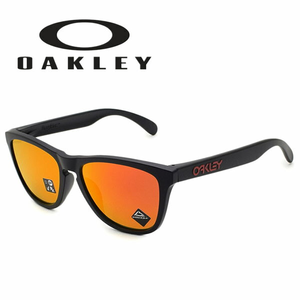 オークリー OAKLEY オークリー サングラス メンズ ミラーレンズ ブランド ギフト プレゼント フロッグスキン Prizm Ruby Matte Black oo9245-6354