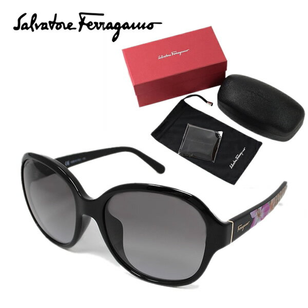 Salvatore Ferragamo サルヴァトーレ フェラガモ サングラス レディース ブランド UVカット ケース付 アジアンフィット 国内正規品 SF871SA-001