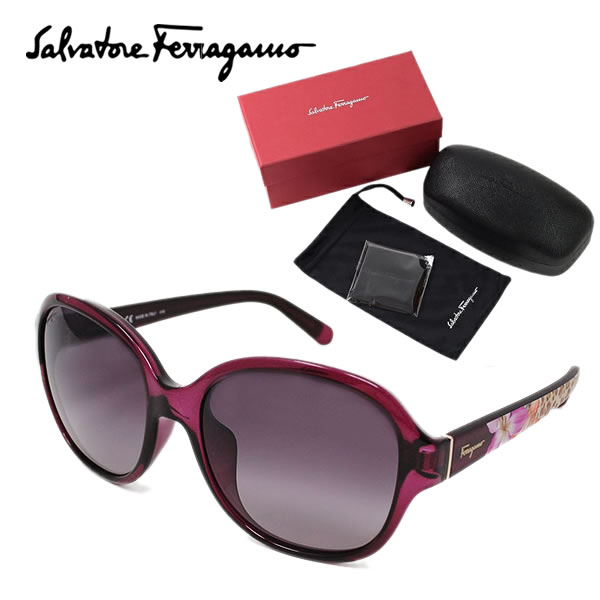 Salvatore Ferragamo サルヴァトーレ フェラガモ サングラス レディース ブランド UVカット ケース付 国内正規品 SF871SA-500