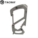 TACRAY タックレイ チタン合金製 カラビナ チタニウム 軽量 栓抜き ドライバー 定規 六角レンチ 金属 丈夫 携帯 ブランド メンズ 男性 ギフト プレ...