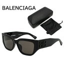 バレンシアガ サングラス メンズ レディース ブランド アイウェア UVカット ユニセックス BALENCIAGA ブラック BB0361SK-001
