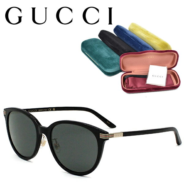 GUCCI グッチ サングラス メンズ レディース ブランド アイウェア UVカット ブラック グレー GG1452SK-001 国内正規品