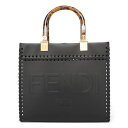 フェンディ バッグ レディース FENDI サンシャイン スモールショッパー 8BH394 AHW4 F0KUR ブラック