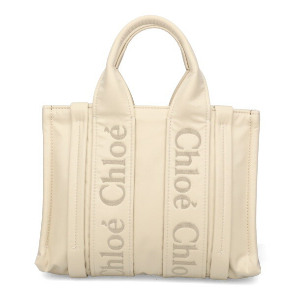 クロエ バッグ レディース CHLOE WOODY スモールトートバッグ CHC23WS397 L41 22M ダスティアイボリー