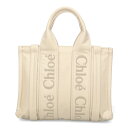 クロエ バッグ レディース CHLOE WOODY スモールトートバッグ CHC23WS397 L41 22M ダスティアイボリー