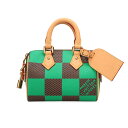 ダミエ ルイヴィトン バッグ メンズ LOUIS VUITTON ダミエポップ スピーディ バンドリエール18 ヴェール N40534