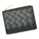 ボッテガヴェネタ 財布 レディース BOTTEGA VENETA スモールイントレチャート ブラック 742330 VCPP3 8425