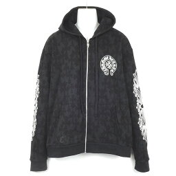 クロムハーツ ジップアップ フーディ CHROME HEARTS パーカ ブラック サイズXL 408011873