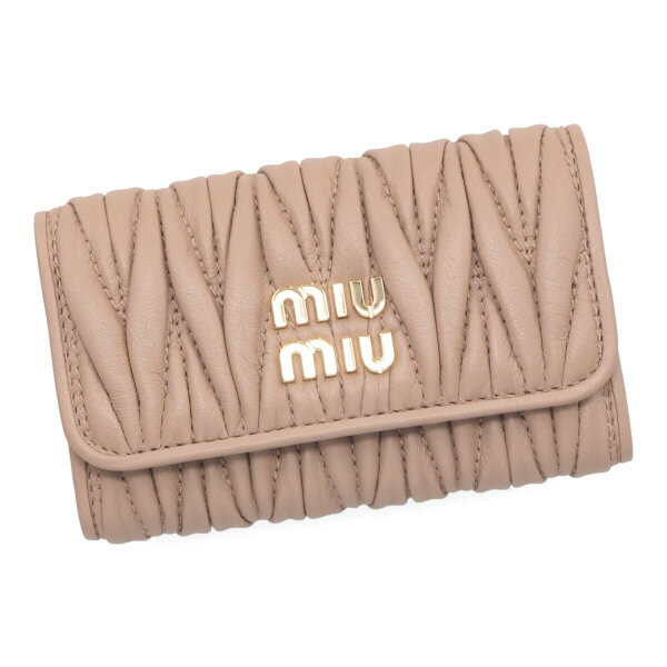 ミュウミュウ キーケース ミュウミュウ キーケース レディース MIUMIU マテラッセ 5PG222 2FPP CAMEO カメオベージュ