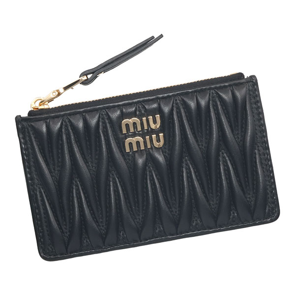 ミュウミュウ 財布（レディース） ミュウミュウ 財布 レディース MIUMIU マテラッセレザー 5MB060 2FPP NERO ブラック