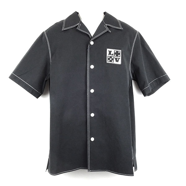 ルイヴィトン シャツ メンズ LOUIS VUITTON エンブロイダードショートスリーブコットンシャツ 1AFWTV サイズL0