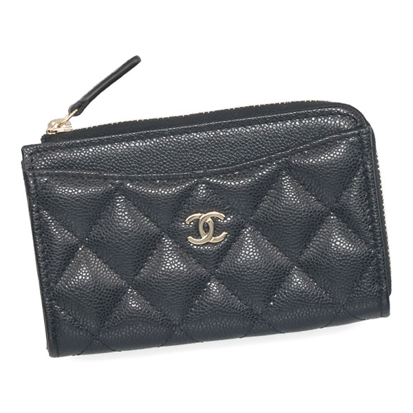 シャネル 財布 コイン カードケース CHANEL フラグメントケース AP3179 B10583 C3906 ブラックのサムネイル