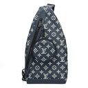 ルイヴィトン バッグ メンズ LOUIS VUITTON モノグラムシャドウ デュオスリングバッグ ネイビーブルー M24751