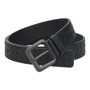 ボッテガヴェネタ ベルト メンズ BOTTEGA VENETA イントレチャート 271932 V47W0 1275 ブラック ガンメタルバックル 115cm
