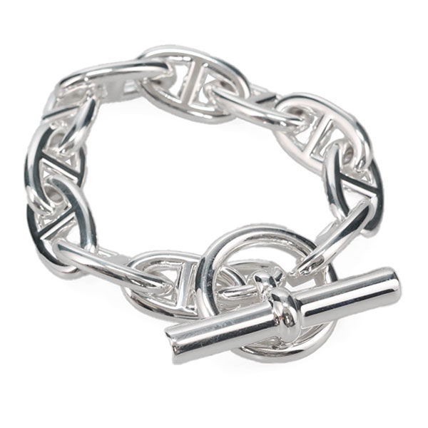 エルメス シェーヌダンクル GM ブレスレット HERMES シルバー 11コマ 101672のサムネイル