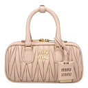 ミュウミュウ バッグ レディース MIUMIU アルカディ マテラッセレザー ミニバッグ 5BP088 AN88 F0236 CIPRIA ピンクベージュ