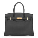 エルメス バーキン 30cm HERMES トゴ ブラック ゴールド金具 100130 K刻印