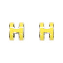 エルメス ポップアッシュ ミニ ピアス HERMES ニューライム シルバー 608002 POP H ポップH