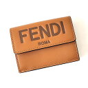 フェンディ 財布 レディース FENDI ROMA マイクロ 三つ折り 8M0395 AAYZ F0QVK ブラウン